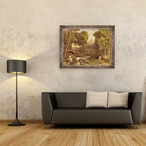 Tablou inramat - Francis Oliver Finch - Ceremonia religioasa in Grecia antica, 60 x 80 cm - Img 2
