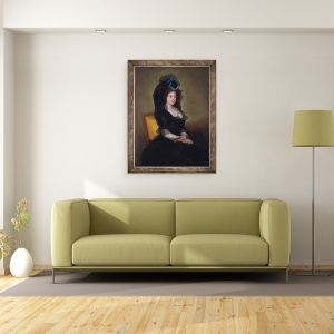 Tablou inramat - Francisco Jose de Goya y Lucientes - Narcisa Barañana de Goicoechea, 70 x 90 cm - Img 2