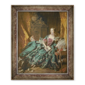 Tablou inramat - Francois Boucher - Madame de Pompadour II, 70 x 85 cm