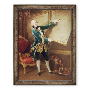 Tablou inramat - Francois-Hubert Drouais - Contele de Vaudreuil, 60 x 80 cm