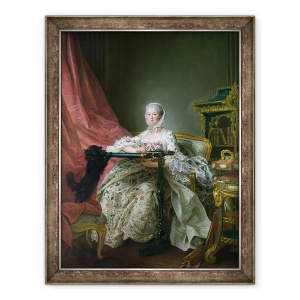 Tablou inramat - Francois-Hubert Drouais - Madame de Pompadour, 60 x 80 cm