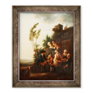 Tablou inramat - Francois Louis Joseph Watteau - Pedlar, 70 x 85 cm