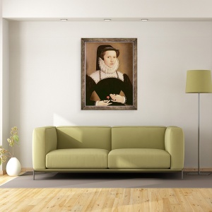 Tablou inramat - Francois Quesnel - Portret De Anne Waltham, 70 x 90 cm - Img 2