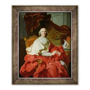Tablou inramat - Francois Stiemart - Andre Hercule de Fleury 1653-1743 1728, 70 x 85 cm