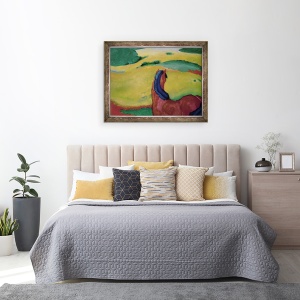 Tablou inramat - Franz Marc - Cal intr-un peisaj, 70 x 90 cm - Img 3