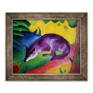 Tablou inramat - Franz Marc - Vulpe Albastra, 50 x 60 cm