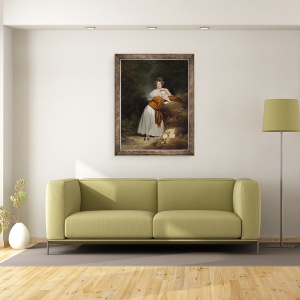 Tablou inramat - Franz Xaver Winterhalter - Sophie Guillemette, Marea Ducesa de Baden, 60 x 80 cm - Img 2