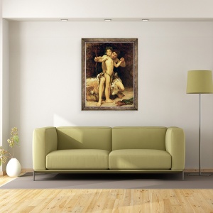 Tablou inramat - Frederic Leighton - Lovitura, 60 x 80 cm - Img 2