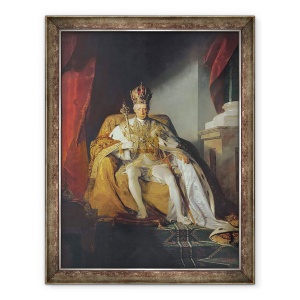 Tablou inramat - Friedrich von Amerling - imparatul Francisc al II-lea al Austriei, 70 x 90 cm