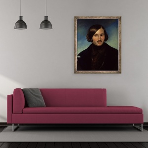 Tablou inramat - Fyodor Antonovich Moller - Portretul lui Nikolay Gogol, 50 x 60 cm - Img 2