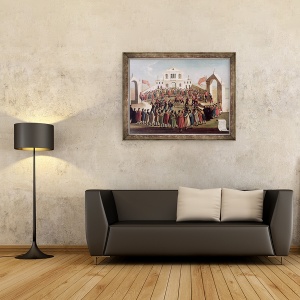 Tablou inramat - Gabriele Bella - Joc de fotbal la SantAlvise, 60 x 80 cm - Img 2