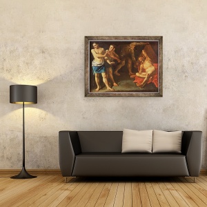 Tablou inramat - Gaspare Traversi - Betia lui Noe, 60 x 80 cm - Img 2