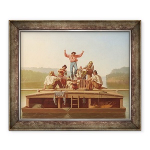 Tablou inramat - George Caleb Bingham - The Jolly Flatboatmen, 50 x 60 cm