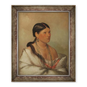 Tablou inramat - George Catlin - Vulturul feminin, Shawano, 50 x 60 cm