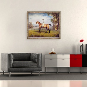 Tablou inramat - George Garrard - Ducele de Hamilton deghizarea cu Jockey Up, 50 x 60 cm - Img 2