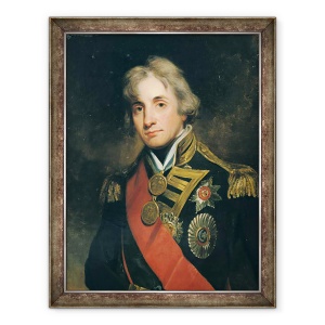 Tablou inramat - George Peter Alexander Healy - Portretul lui Nelson 1758-1805, 70 x 90 cm