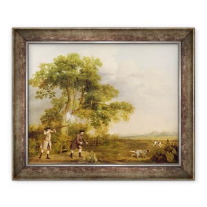 Tablou inramat - George Stubbs - Doi domni care trag, 70 x 85 cm