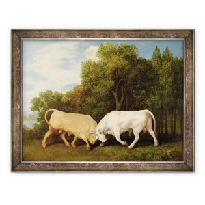 Tablou inramat - George Stubbs - Lupta tauri, 60 x 80 cm