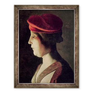 Tablou inramat - Georges de la Tour - Capul unei femei, 60 x 80 cm