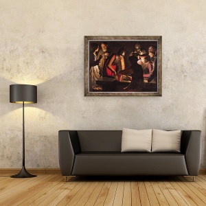 Tablou inramat - Georges de la Tour - Negarea Sfantului Petru, 70 x 90 cm - Img 3