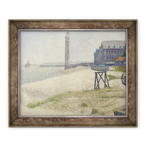 Tablou inramat - Georges Pierre Seurat - Farul din Honfleur, 50 x 60 cm
