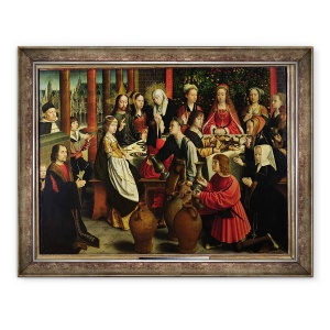 Tablou inramat - Gerard David - Sarbatoarea casatoriei la Cana, 60 x 80 cm