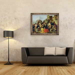 Tablou inramat - Giandomenico Tiepolo - Extractorul de dinti, 60 x 80 cm - Img 2