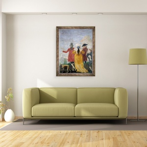 Tablou inramat - Giandomenico Tiepolo - Plimbare, 60 x 80 cm - Img 2