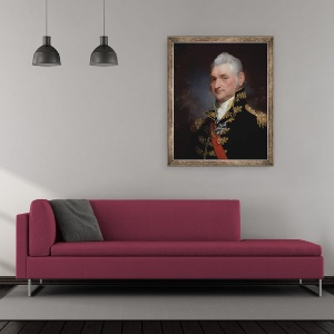 Tablou inramat - Gilbert Stuart - General-maior Henry Dearborn, 50 x 60 cm - Img 2
