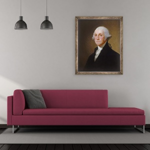 Tablou inramat - Gilbert Stuart - George Washington II, 50 x 60 cm - Img 2