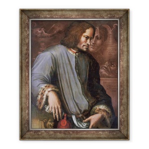 Tablou inramat - Giorgio Vasari - Lorenzo de Medici 1449-92 Magnificentul, 70 x 85 cm