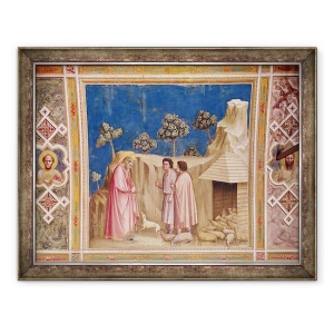 Tablou inramat - Giotto di Bondone - Ioachim printre pastori, 60 x 80 cm