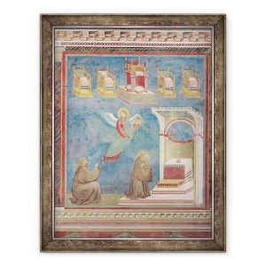 Tablou inramat - Giotto di Bondone - Viziunea Tronurilor, 60 x 80 cm