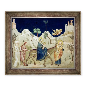 Tablou inramat - Giotto di Bondone - Zborul in Egipt, 50 x 60 cm
