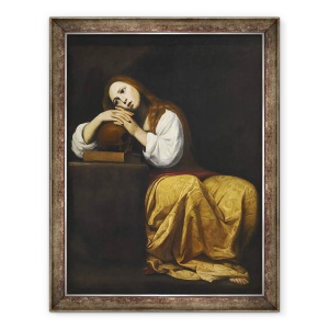 Tablou inramat - Giovanni Antonio Galli - Sfanta Maria Magdalena, 70 x 90 cm
