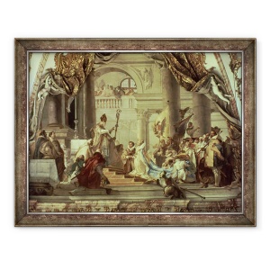 Tablou inramat - Giovanni Battista Tiepolo - Nunta imparatului Frederic Barbarossa cu Beatrix de Burgundia in 1156, 70 x 90 cm
