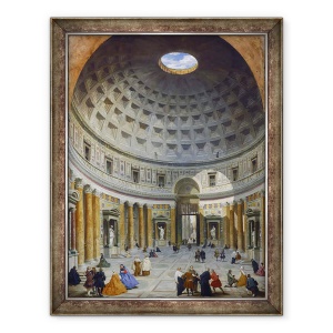 Tablou inramat - Giovanni Paolo Pannini - Interiorul Panteonului, Roma, 70 x 90 cm
