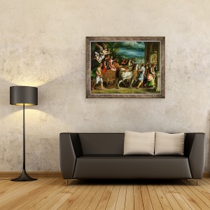 Tablou inramat - Giulio Romano - Triumful lui Titus si Vespasian, 60 x 80 cm - Img 2