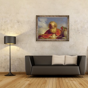 Tablou inramat - Guercino - Padre Eterno, 60 x 80 cm - Img 2