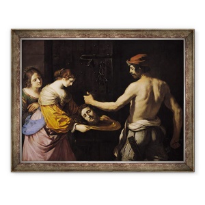 Tablou inramat - Guercino - Salome Primind Capul Sfantului Ioan Botezatorul, 70 x 90 cm