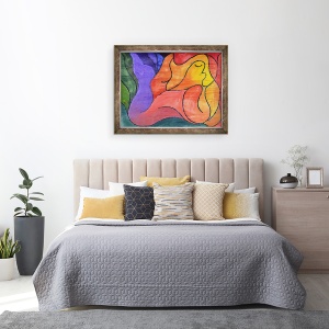 Tablou inramat - Guilherme Pontes - Recumbent, 60 x 80 cm - Img 3