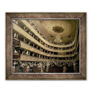 Tablou inramat - Gustav Klimt - Auditoriul Teatrului Vechi al Castelului, 50 x 60 cm