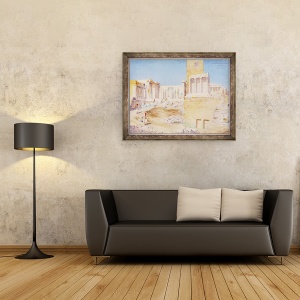 Tablou inramat - Gustave Bougerel - Acropolele de la Atena, 60 x 80 cm - Img 2