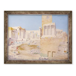 Tablou inramat - Gustave Bougerel - Acropolele de la Atena, 70 x 90 cm