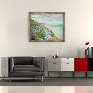 Tablou inramat - Gustave Caillebotte - Stanci langa mare la Trouville, 50 x 60 cm - Img 2