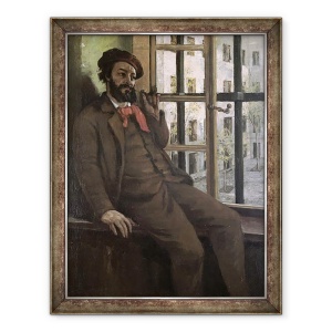 Tablou inramat - Gustave Courbet - Autoportret la Sainte-Pelagie, 60 x 80 cm