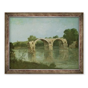 Tablou inramat - Gustave Courbet - Podul de la Ambrussum, 70 x 90 cm