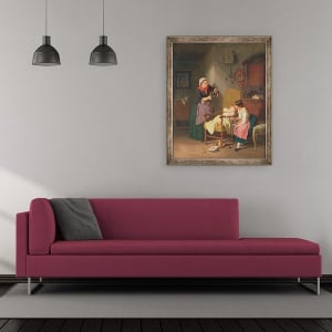 Tablou inramat - Hanno Rhomberg - Micutul pacient, 50 x 60 cm - Img 2