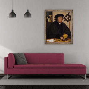 Tablou inramat - Hans Holbein the Younger - Portretul lui Nicholas Kratzer 1487-c.1550 1528, 50 x 60 cm - Img 2