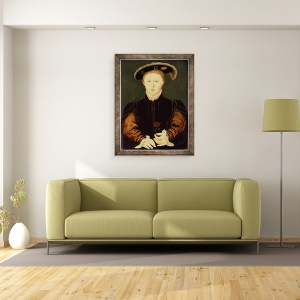 Tablou inramat - Hans Holbein the Younger - Regele Edward al VI-lea, 60 x 80 cm - Img 2